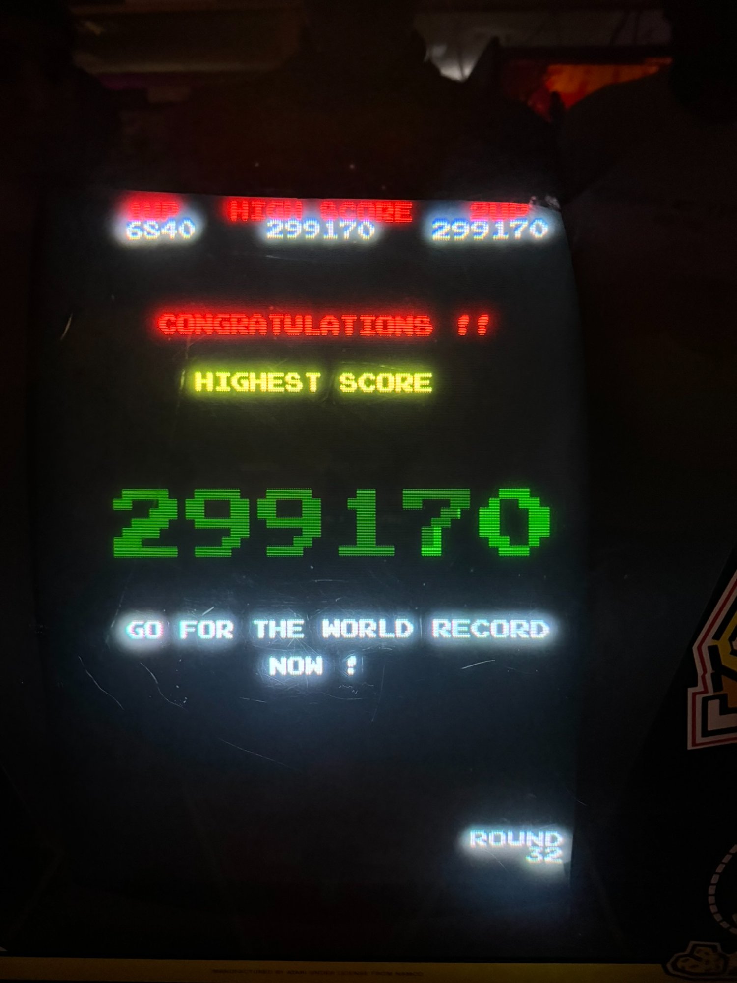 Dig Dug Highscore 299170 — Runde 32